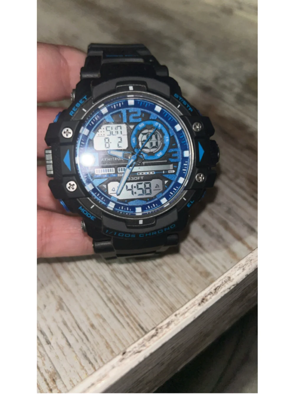 Men's Armitron Pro Sport Digital Watch, One Size, Black and Blue